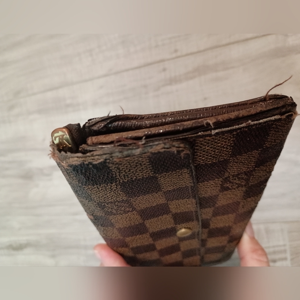 Louis Vuitton Portefeuille Sarah Long Bifold Damier Wallet Checkerboar - Picture 3 of 13